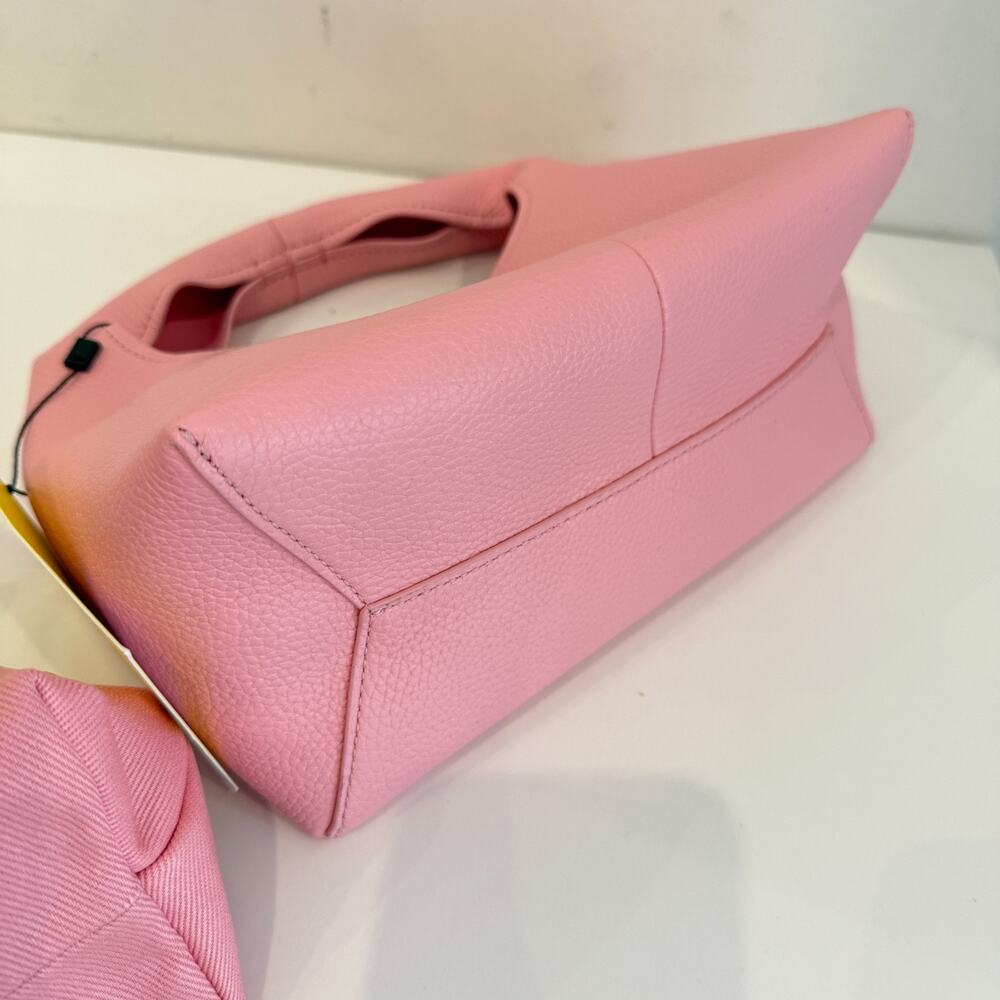 Marc Jacobs Women's Ribbon Pink The Mini Sack Leather Top Handle Bag Authentic - Picture 15 of 16